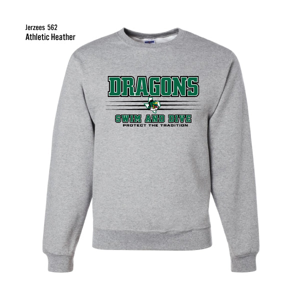 Dragons Swim & Dive "Protect The Tradition" Jerzees Nublend Fleece Sweatshirt