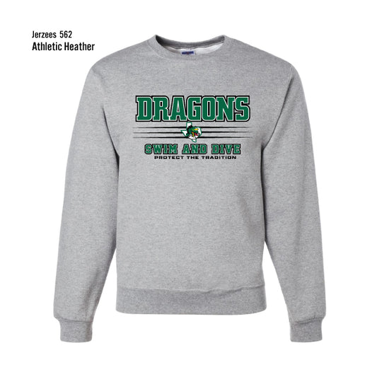 Dragons Swim & Dive "Protect The Tradition" Jerzees Nublend Fleece Sweatshirt