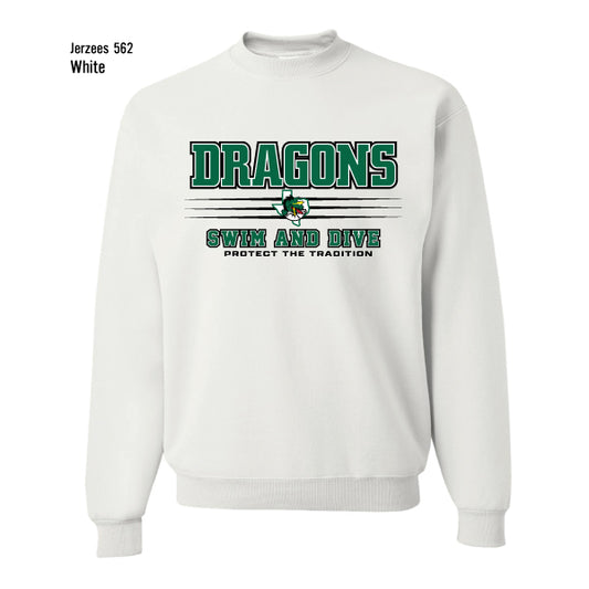Dragons Swim & Dive "Protect The Tradition" Jerzees Nublend Fleece Sweatshirt