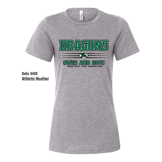 Dragons & Swim Dive "Protect The Tradition" Bella Canvas Ladies Relaxed CVC Tee