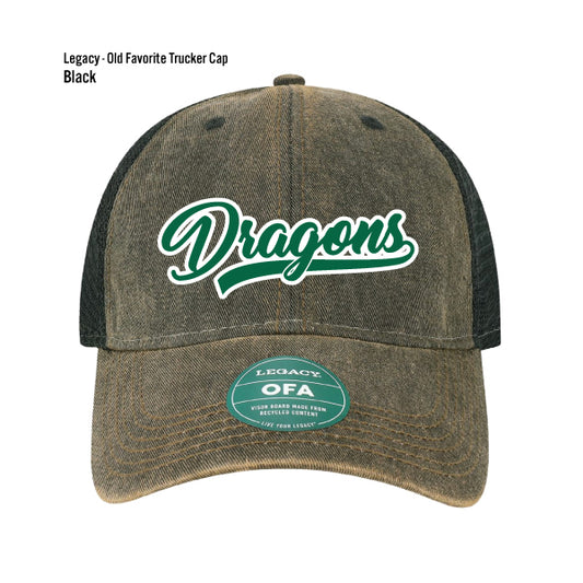 Dragon Tennis "Dragons" Legacy Old Favorite Trucker Cap