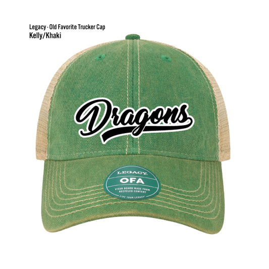 Dragon Tennis "Dragons" Legacy Old Favorite Trucker Cap