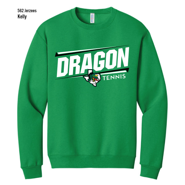 Carroll Tennis "Dragons Tennis" Jerzees Nublend Fleece Crew Sweatshirt