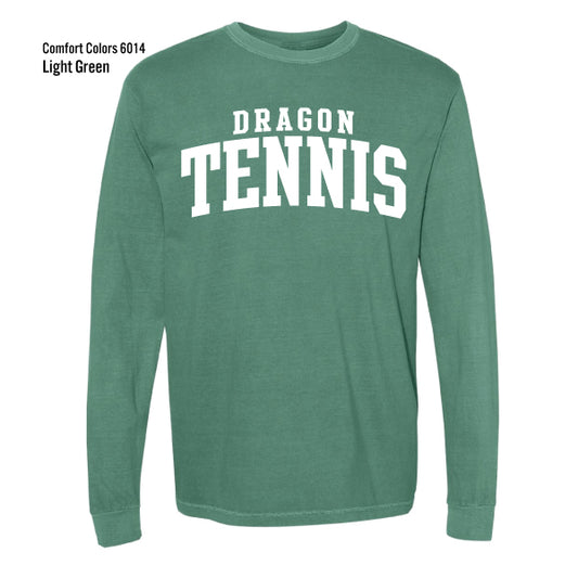 Dragon Tennis "Old School" Comfort Colors L/S Tee