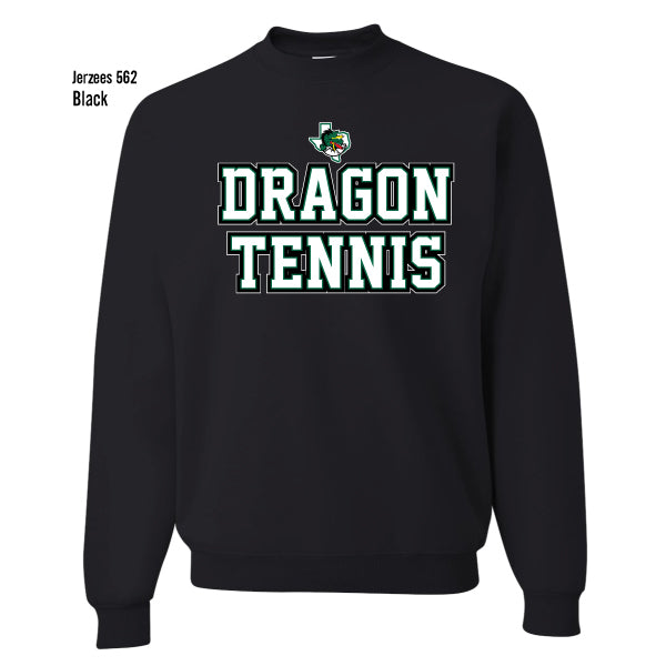 Carroll Tennis "Collegiate Stacked" Jerzees Nublend Fleece Crew Sweatshirt