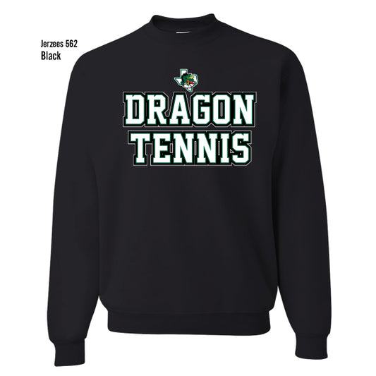Carroll Tennis "Collegiate Stacked" Jerzees Nublend Fleece Crew Sweatshirt