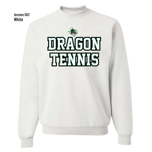 Dragon Tennis "Collegiate Stacked" Jerzees Nublend Fleece Sweatshirt