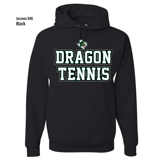 Carroll Tennis "Collegiate Stacked" Jerzees Nublend Fleece Hoodie