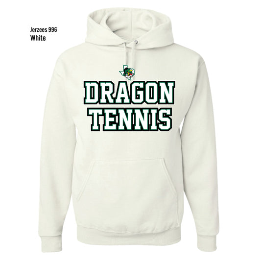 Dragon Tennis "Collegiate Stacked" Jerzees Nublend Fleece Hoodie