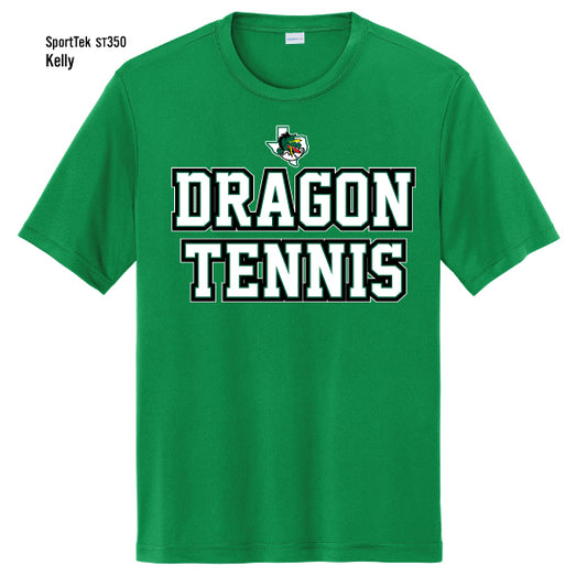 Dragon Tennis "Collegiate Stacked" Sport-Tek Competitor Tee