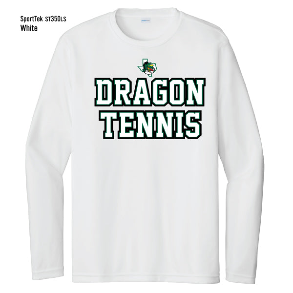 Dragon Tennis "Collegiate Stacked" Sport-Tek Competitor L/S Tee