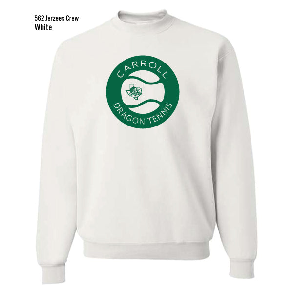 Carroll Tennis "Tennis Ball" Jerzees Nublend Fleece Crew Sweatshirt