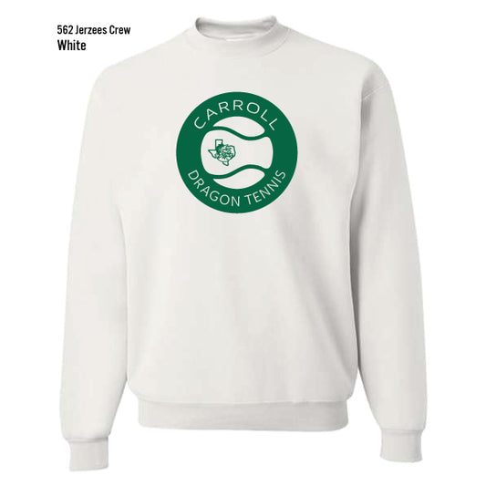 Carroll Tennis "Tennis Ball" Jerzees Nublend Fleece Crew Sweatshirt