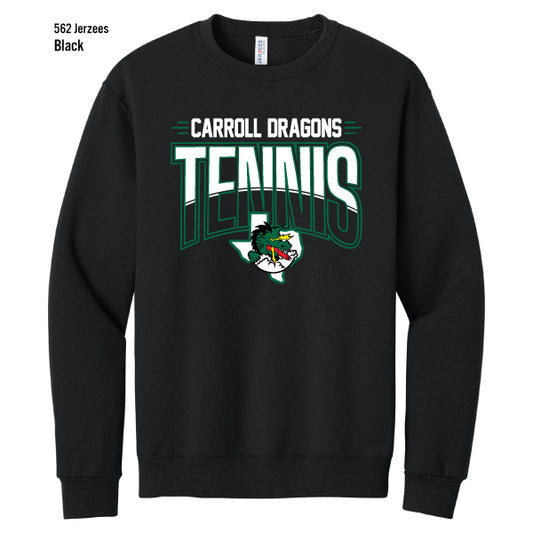 Carroll Tennis "Tennis Dragon Logo" Jerzees Nublend Fleece Crew Sweatshirt