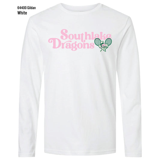 Carroll Tennis "Southlake Dragons" Gildan Softstyle L/S Tee