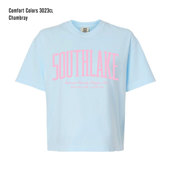 NCL Southlake Chapter "COLLEGIATE SOUTHLAKE" Comfort Colors Boxy Tee