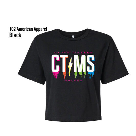 Cross Timbers MS "AC/DC CTMS American Apparel Ladies Boxy Tee
