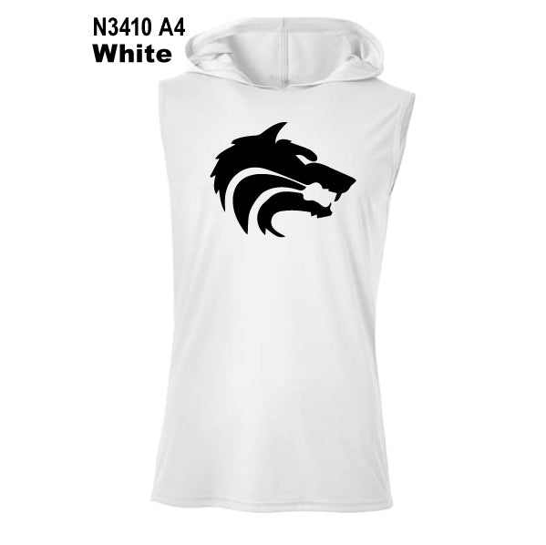 Cross Timbers MS "Wolf Logo" A4 Sleeveless Hooded Tee