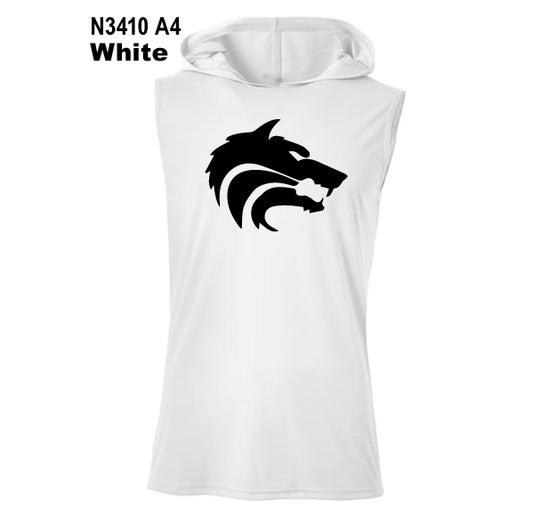 Cross Timbers MS "Wolf Logo" A4 Sleeveless Hooded Tee