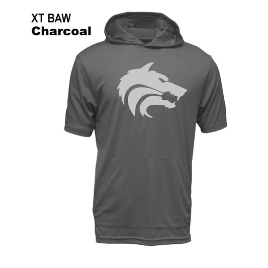 Cross Timbers MS "Wolf Logo" BAW S/S Hooded Tee