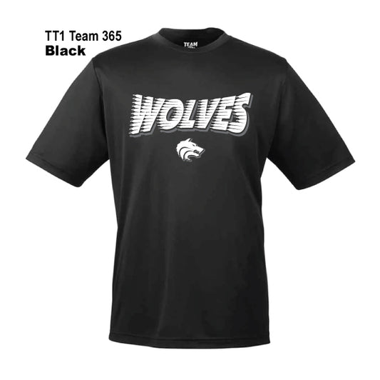 Cross Timbers MS "Wolves Lines" Team 365 Zone Performance Tee
