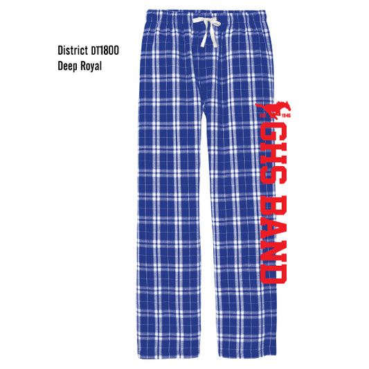 Grapevine Mustang Band "GHS Band" District Flannel Pant