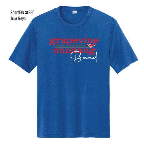 Grapevine Mustang Band "Lines" Sport-Tek Competitor Tee