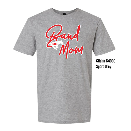 Grapevine Mustang Band "GHS Band Mom" Gildan Softstyle Tee