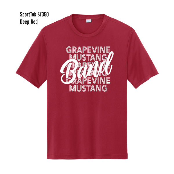 Grapevine Mustang Band "Repeating" Sport-Tek Competitor Tee