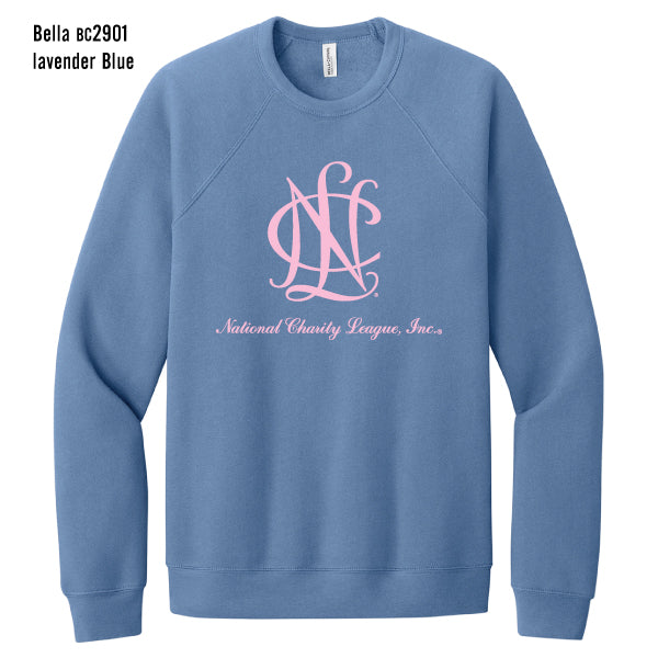 NCL Southlake Chapter "NCL ICON Logotype" Bella Cnvas Raglan Sweatshity