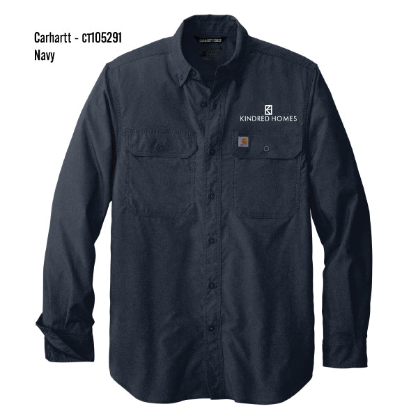 Kindred Homes Carhartt Force Solid L/S Shirt