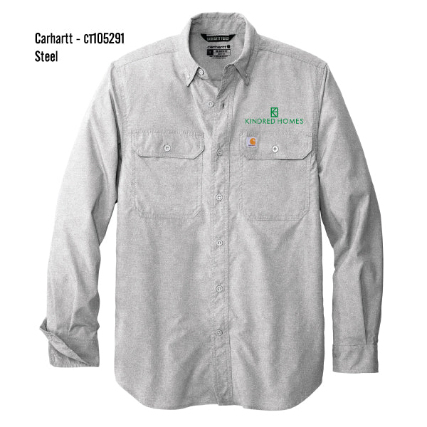 Kindred Homes Carhartt Force Solid L/S Shirt