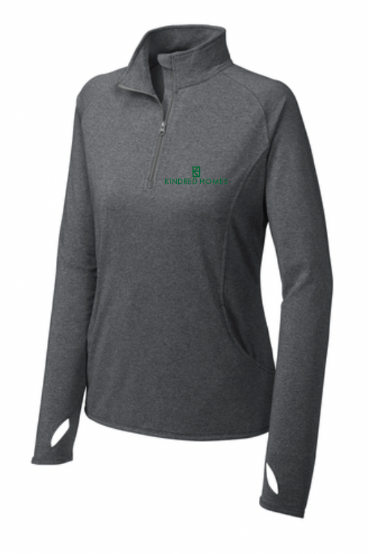Kindred Homes Sport-Tek Sport-Women's Wick Stretch Qt-Zip Pullover