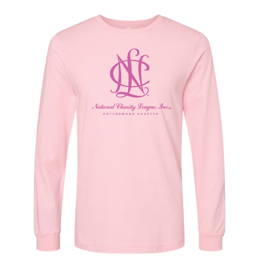National Charity League Cottonwood Chapter "Large NCL ICON" Bella Canvas Jersey L/S Tee