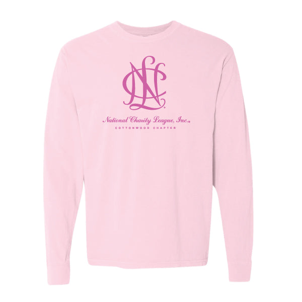 National Charity League Cottonwood Chapter "Large NCL ICON" Comfort Colors L/S Tee