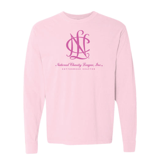 National Charity League Cottonwood Chapter "Large NCL ICON" Comfort Colors L/S Tee