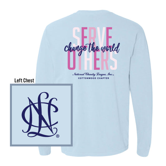 National Charity League Cottonwood Chapter "Serve Others" Bella Canvas Jersey L/S Tee