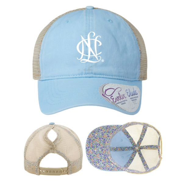National Charity League Colleyville Chapter "NCL ICON" Infinity Her Women's Washed Mesh Back Cap