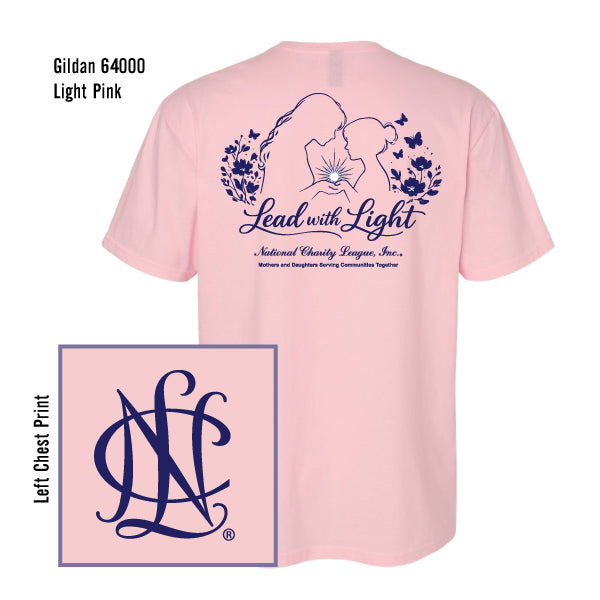 National Charity League Keller Chapter "Lead with Light" Gildan Softstyle Tee