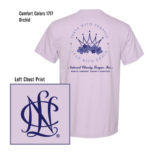 National Charity League North Tarrant County "Serve With Purpose" Comfort Colors Tee
