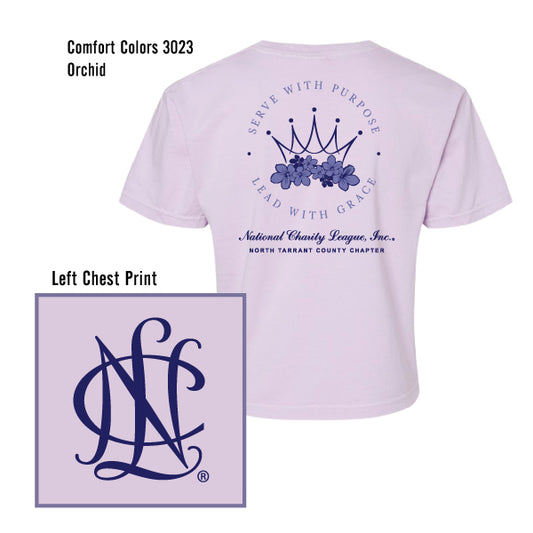 National Charity League North Tarrant County Chapter "Serve with Purpose" Comfort Colors Boxy Tee