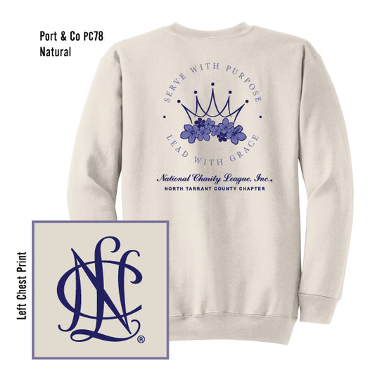 National Charity League North Tarrant County "Serve with Purpose" Port & Co Sweatshirt