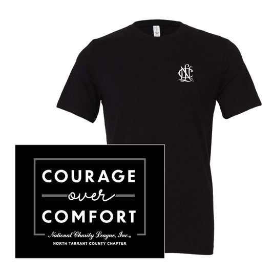 NCL North Tarrant County Courage Over Comfort Bella Canvas Unisex Jersey Tee