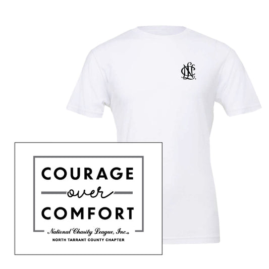 NCL North Tarrant County Courage Over Comfort Bella Canvas Unisex Jersey Tee