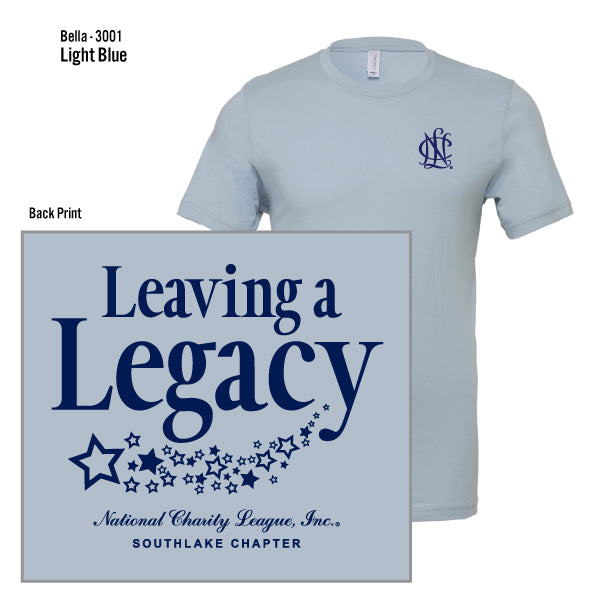 National Charity League Southlake Chapter "Leaving A Legacy" Bella Canvas Unisex Jersey Tee