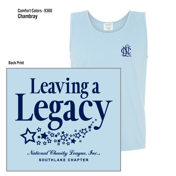 National Charity League Southlake Chapter "Leaving A Legacy" Comfort Colors Heavyweight Tank