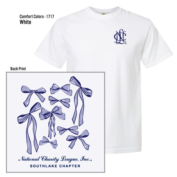National Charity League Southlake Chapter "Multi Bows" Comfort Colors Tee