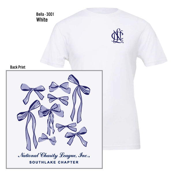 National Charity League Southlake Chapter "Multi Bows" Bella Canvas Unisex Jersey Tee