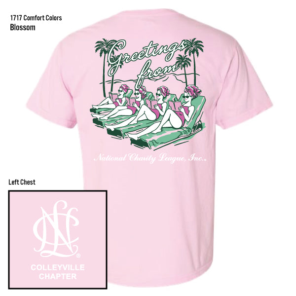 National Charity League Colleyville Chapter "Greetings" Comfort Colors Tee