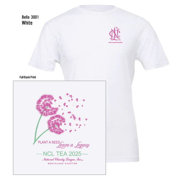 National Charity League Southlake Chapter "NCL TEA 2025" Bella Canvas Unisex Jersey Tee